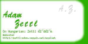 adam zettl business card